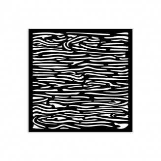 Stamperia Χονδρό Στένσιλ 0,5mm 12X12cm Silent Sea wood pattern