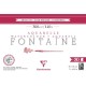 Clairefontaine Μπλοκ Ακουαρέλας Κολλητό Fontaine 20 Φύλλων 18x26cm Cold Pressed (Λεπτόκοκκο) 300gr 100% από Βαμβάκι