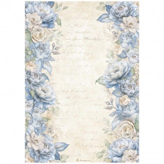 Stamperia Ριζόχαρτο Decoupage A4 (21x29,7cm) Timeless Floral Borders