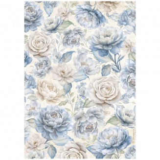 Stamperia Ριζόχαρτο Decoupage A4 (21x29,7cm) Timeless Big Roses