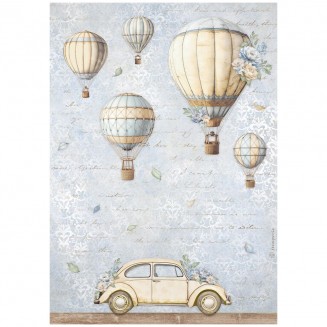 Stamperia Ριζόχαρτο Decoupage A4 (21x29,7cm) Timeless Air Balloons