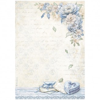 Stamperia Ριζόχαρτο Decoupage A4 (21x29,7cm) Timeless Heart Box