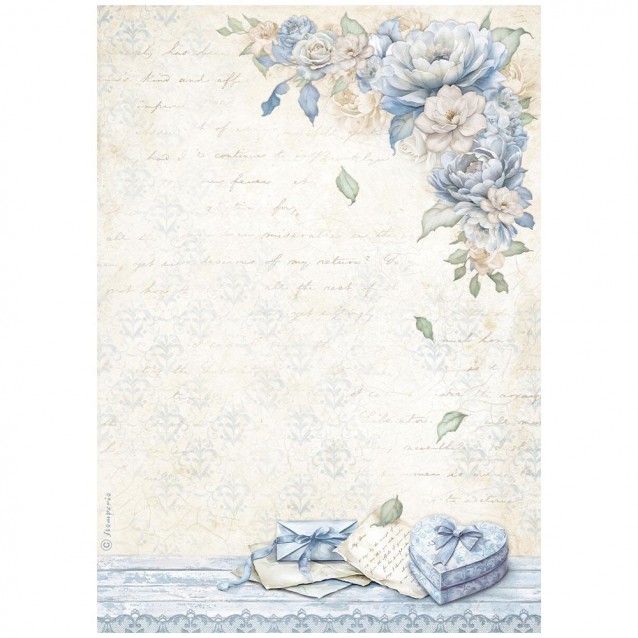 Stamperia Ριζόχαρτο Decoupage A4 (21x29,7cm) Timeless Heart Box