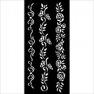 Stamperia Χονδρό Στένσιλ 0,5mm 12x25cm Timeless 3 Borders