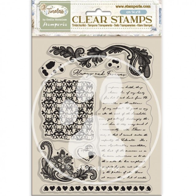 Stamperia Ακρυλική Σφραγίδα 14x18cm Timeless Backgrounds