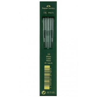 Faber Castell 10 Μύτες για Μηχανικό Μολύβι 2mm Β