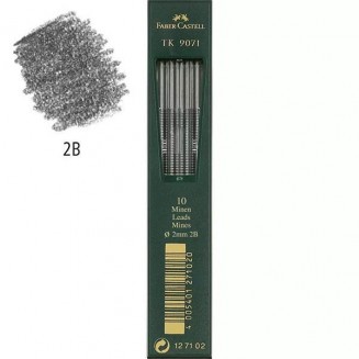 Faber Castell 10 Μύτες για Μηχανικό Μολύβι 2mm 2Β