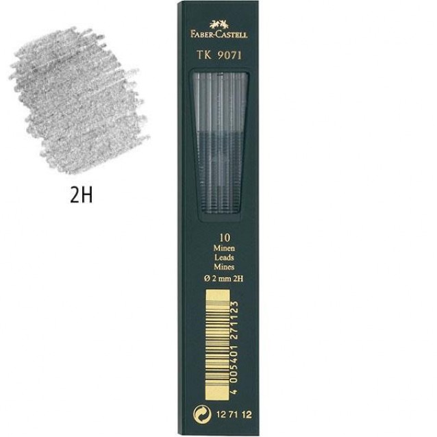 Faber Castell 10 Μύτες για Μηχανικό Μολύβι 2mm 2Η