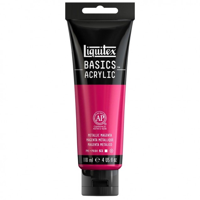 Liquitex Basics 118ml Acrylic 342 Metallic Magenta Series 2