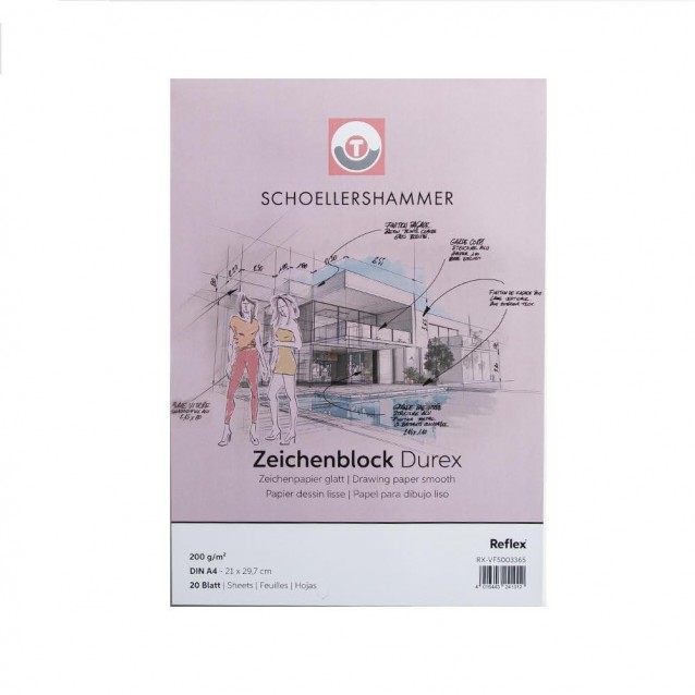 Σέλερ (Schoeller) Μπλοκ Σχεδίου 20 Φύλλων A3 (29,7x42 cm) Γυαλιστερό, 200gr