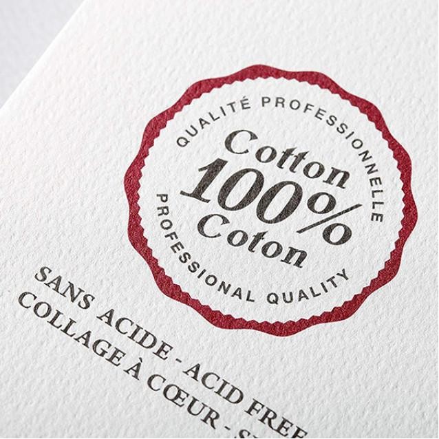 Clairefontaine Μπλοκ Ακουαρέλας Κολλητό Fontaine 20 Φύλλων 18x26cm Ηot Pressed 300gr 100% από Βαμβάκι