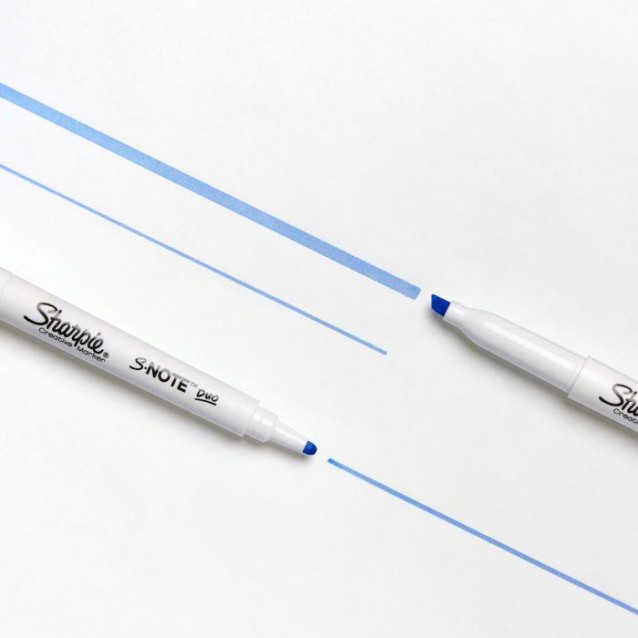 Sharpie 16 Μαρκαδόροι Διπλής Μύτης Υπογράμμισης και Ζωγραφικής