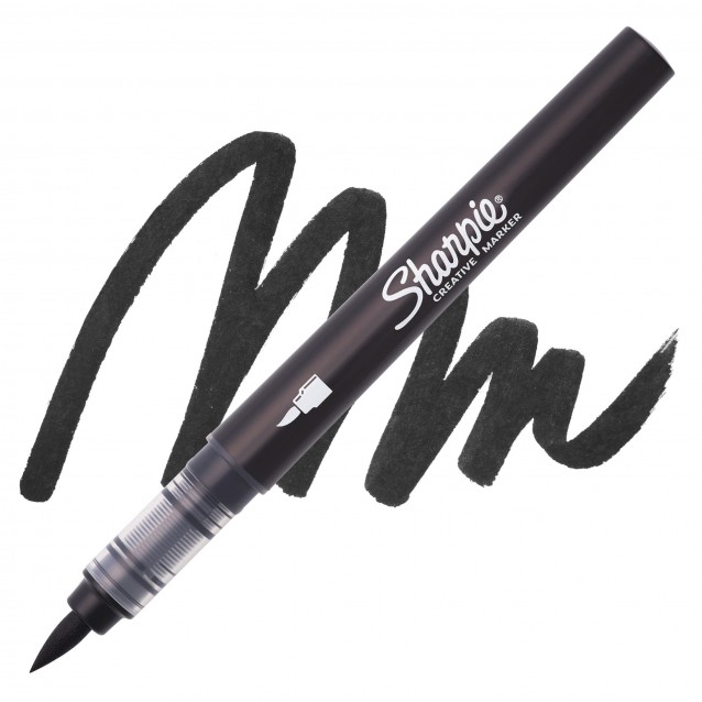 Sharpie Ακρυλικός Μαρκαδόρος Πινέλο Μαύρος