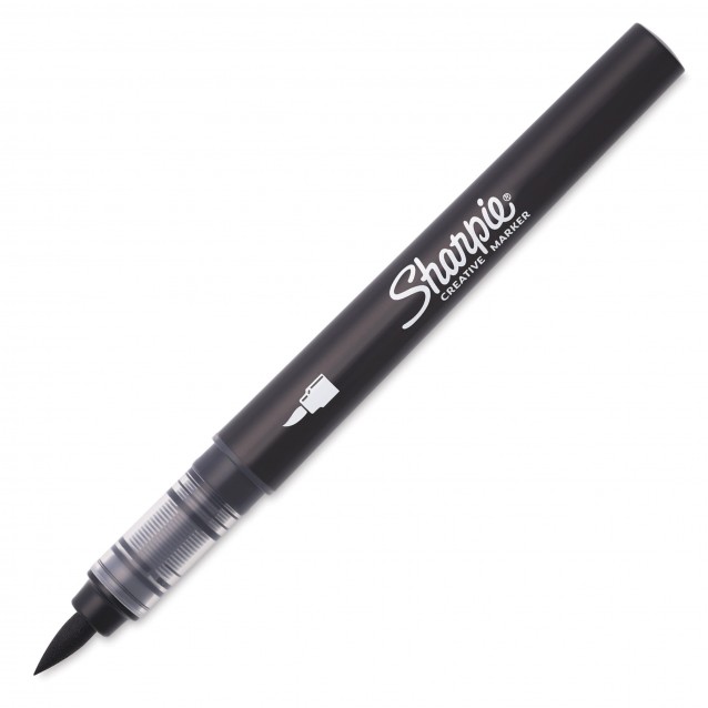 Sharpie Ακρυλικός Μαρκαδόρος Πινέλο Μαύρος