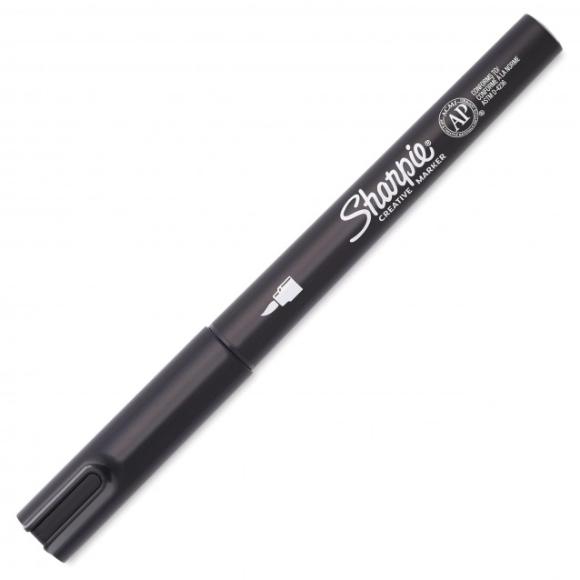 Sharpie Ακρυλικός Μαρκαδόρος Πινέλο Μαύρος
