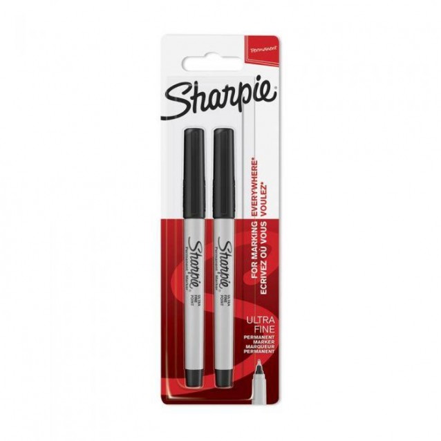 Sharpie 2 Μαρκαδόροι Διαρκείας Ultra Fine
