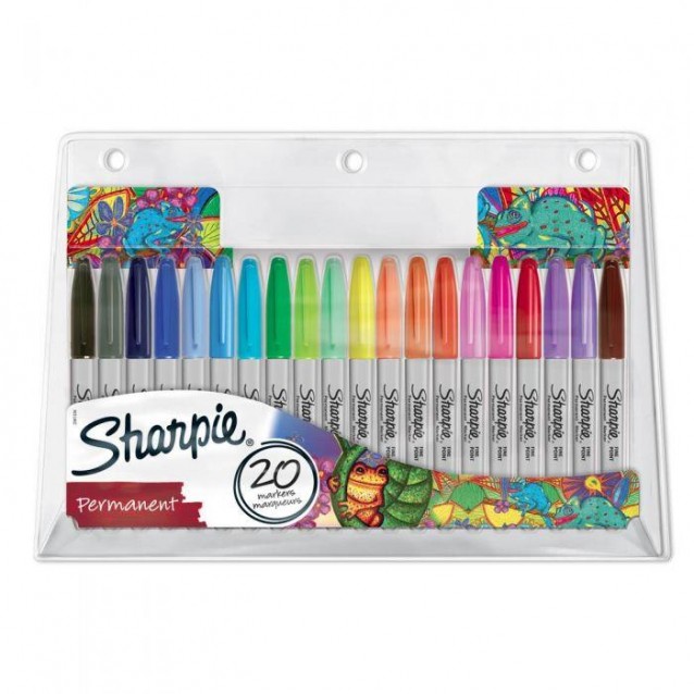 Sharpie 20 Μαρκαδόροι Διαρκείας Fine New