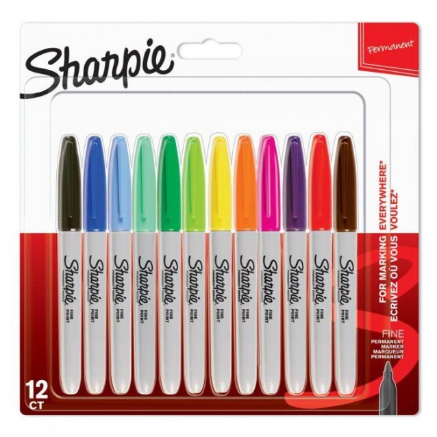 Sharpie 12 Μαρκαδόροι Διαρκείας Fine New