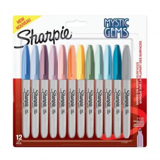 Sharpie 12 Μαρκαδόροι Διαρκείας Fine Mystic