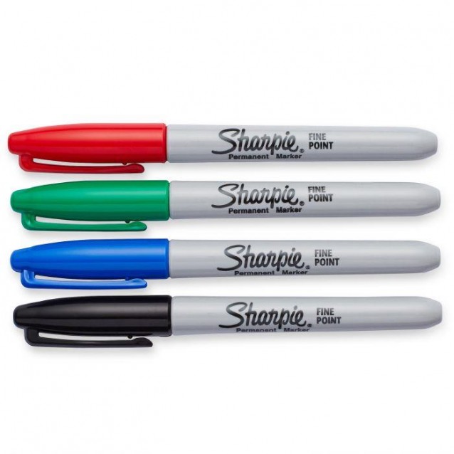 Sharpie 4 Μαρκαδόροι Διαρκείας Fine