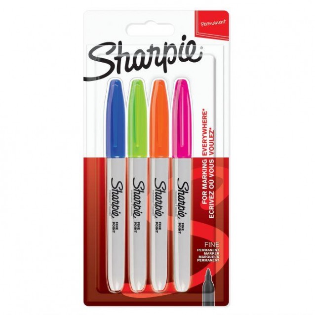 Sharpie 4 Μαρκαδόροι Διαρκείας Fine Fun