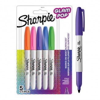 Sharpie 5 Μαρκαδόροι Διαρκείας Fine Fun