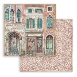 Stamperia Χαρτί Scrapbooking 30,5X30,5cm Διπλής Όψης Venice City of Art Antica Legatoria