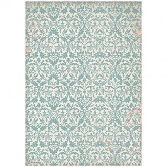 Stamperia Ριζόχαρτο Decoupage A4 (21x29,7cm) Venice City of Art Turquoise Tapestry
