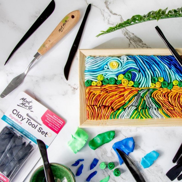 Mont Marte 14 Πλαστικές Γλυφίδες Πηλού