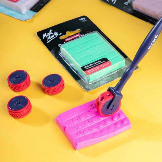 Mont Marte Ροδάκι Διαμόρφωσης Πηλού σε 4 Σχέδια