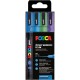 Posca 4 Μαρκαδόροι PC-3M Λεπτοί 0,9-1,3mm Cool Sparkling