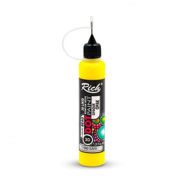 Rich 40ml 3D Dot Paint Yellow