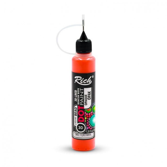 Rich 40ml 3D Dot Paint Orange