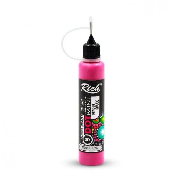 Rich 40ml 3D Dot Paint Fuchsia