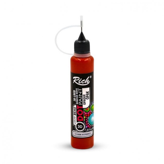 Rich 40ml 3D Dot Paint Red