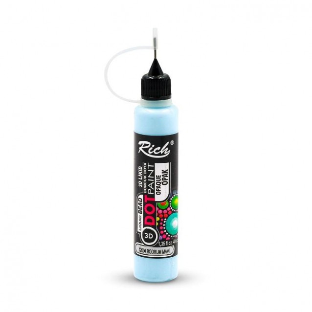 Rich 40ml 3D Dot Paint Bodrum Blue