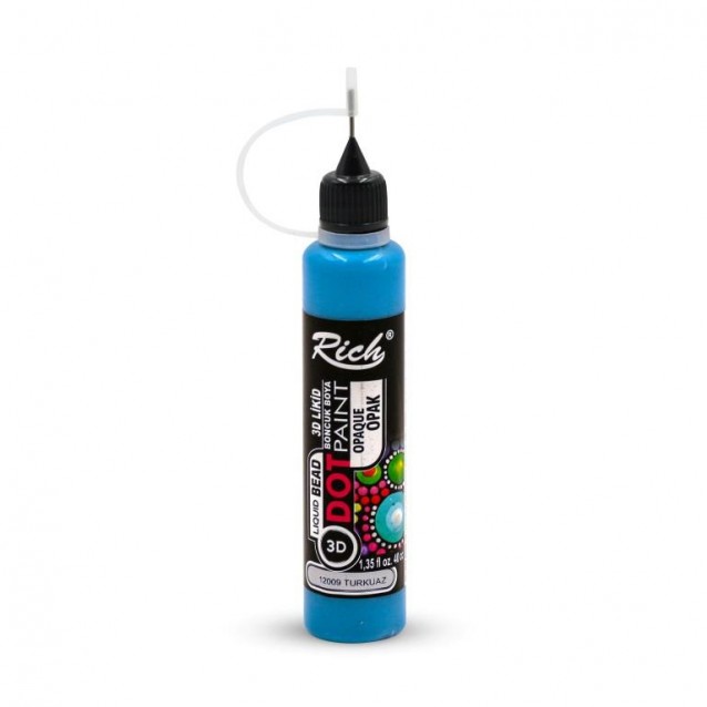 Rich 40ml 3D Dot Paint Turquoise