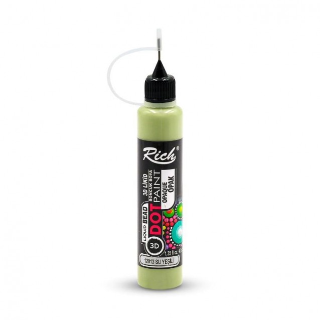 Rich 40ml 3D Dot Paint Water Green