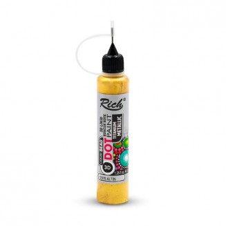 Rich 40ml 3D Dot Paint Metallic Gold