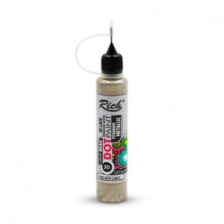 Rich 40ml 3D Dot Paint Metallic Antique Silver