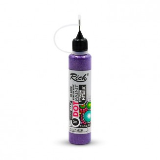 Rich 40ml 3D Dot Paint Metallic Mauve