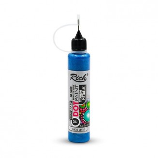 Rich 40ml 3D Dot Paint Metallic Blue