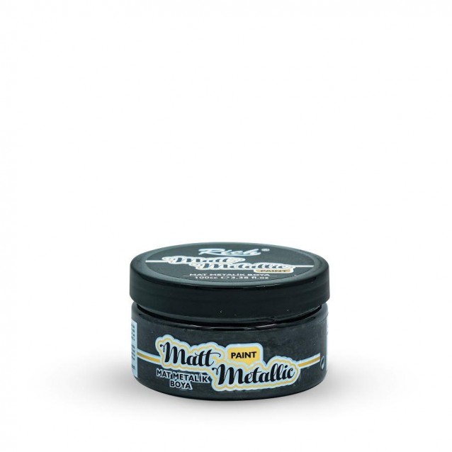 Rich 100ml Μεταλλικό Ματ Χρώμα 341 Black