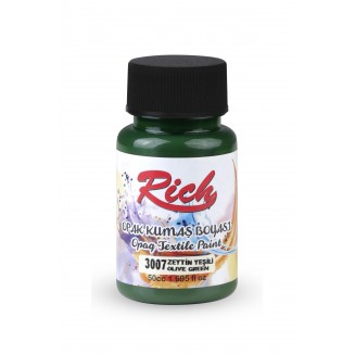 Rich 50ml Χρώμα Υφάσματος Olive Green