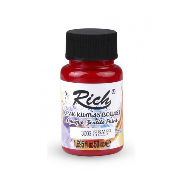 Rich 50ml Χρώμα Υφάσματος Red