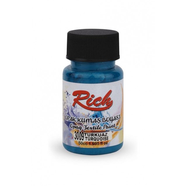 Rich 50ml Χρώμα Υφάσματος Turquoise