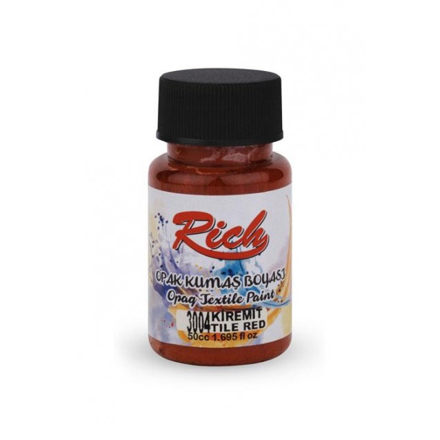 Rich 50ml Χρώμα Υφάσματος Tile Red
