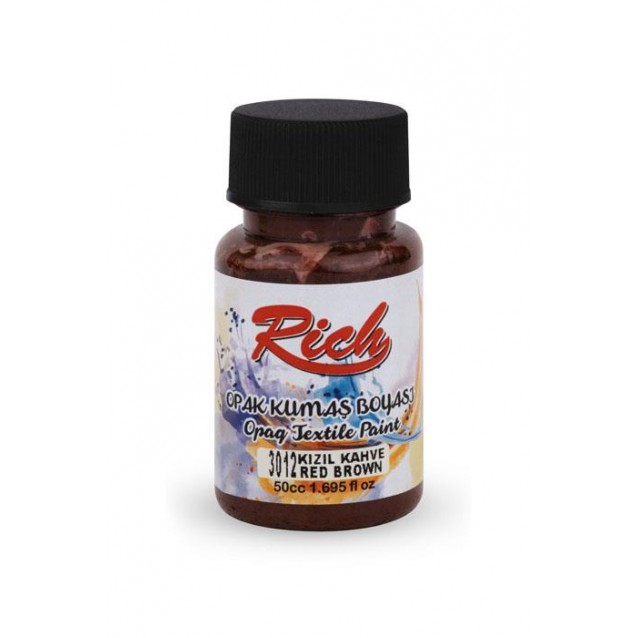 Rich 50ml Χρώμα Υφάσματος Vermilion Brown