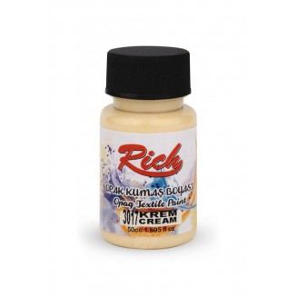 Rich 50ml Χρώμα Υφάσματος Cream