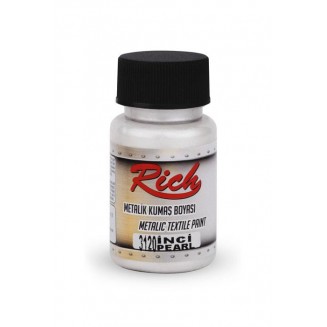 Rich 50ml Μεταλλικό Χρώμα Υφάσματος Pearl